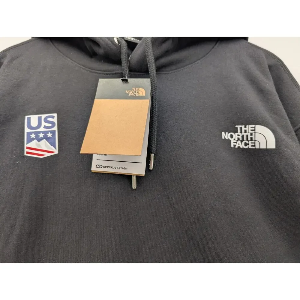 NWT The North Face Unisex U.S. Ski and Snowboard Relaxed Hoodie in Black sz L